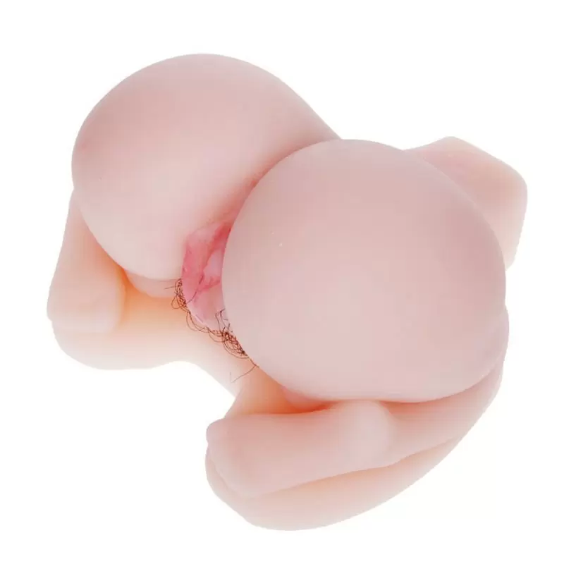 Мастурбатор полуторс в позе догги-стайл Smooth Pussy & Ass с вибрацией и голосом – телесный