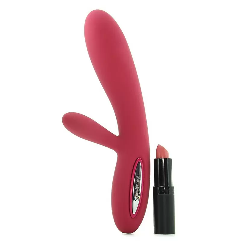 Вибромассажер Lester с функцией подогрева, интеллектуальный режим – винно красный