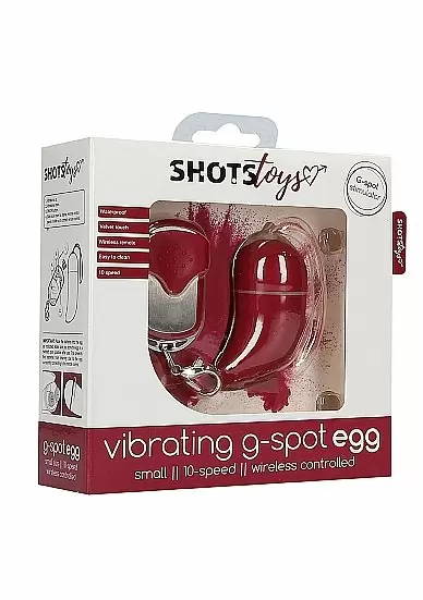 Виброяйцо для стимуляции точки G с пультом управления Small Wireless Vibrating G-Spot Egg (Красный)