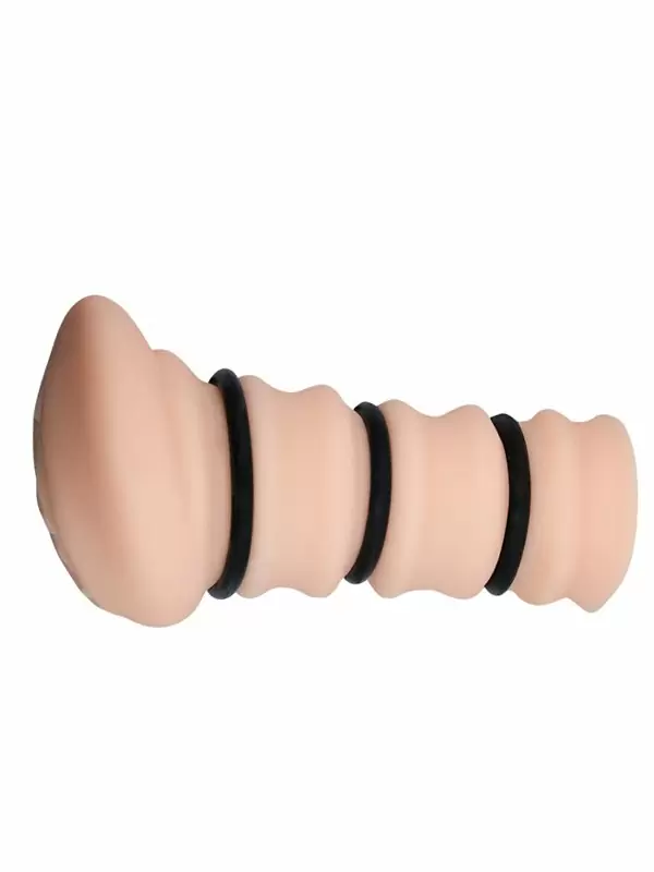 Реалистичный мастурбатор Baile Crazy Bull Rossi Flesh 3D, 14 см,  вагина с утягивающими кольцами, телесный