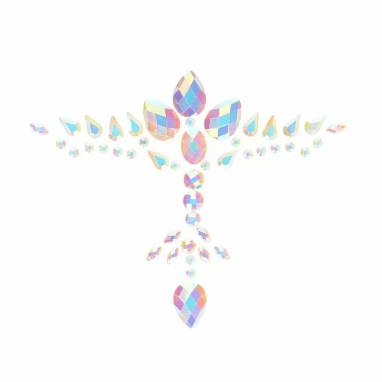 Декоративное украшение (камни) Body Jewelry Stickers— для груди, светится в темноте