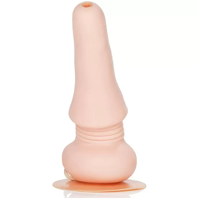 Анальная пробка Ejaculating Multi-Speed Butt Plug с вибрацией и эякуляцией – телесный