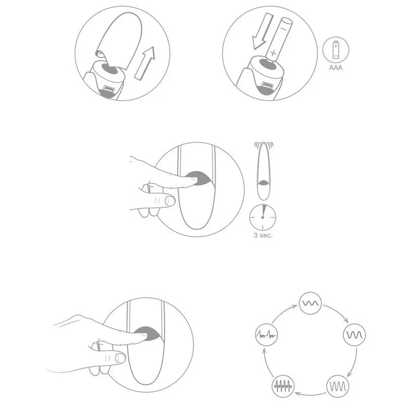 Стильный мини вибромассажер  Ovo D2 – белый