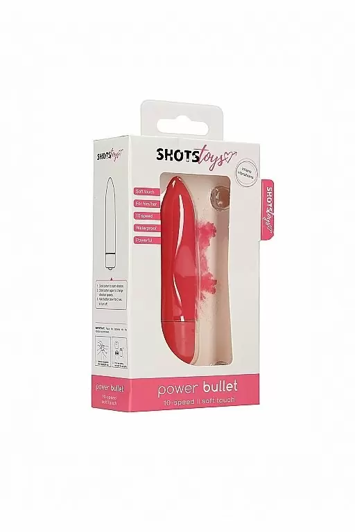 Компактная вибропуля Power Bullet, 8,5 см, 10 режимов, розовая
