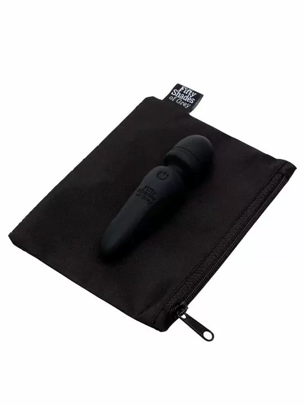 Компактный минивибратор Fifty Shades of Grey Mini-Wand Sensation, 20 режимов, 10,1 см, черный