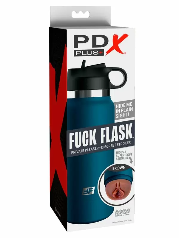 Реалистичный мастурбатор Pipedream FUCK FLASK, в виде стильной бутылки, 23,8 см, ТПЕ