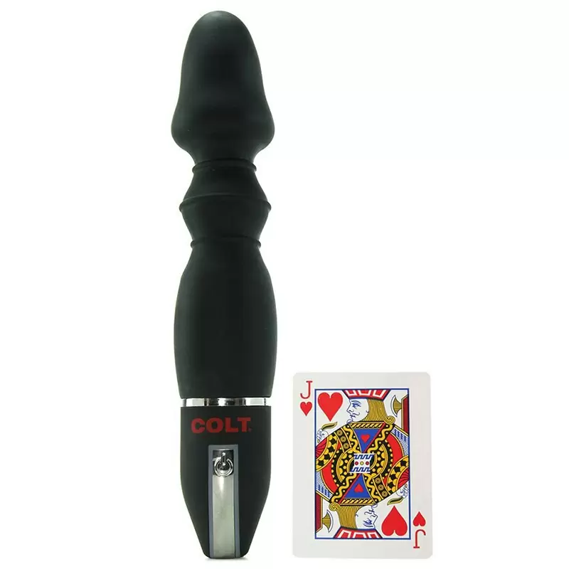 Анальный стимулятор Colt Flexer с вибрацией – черный