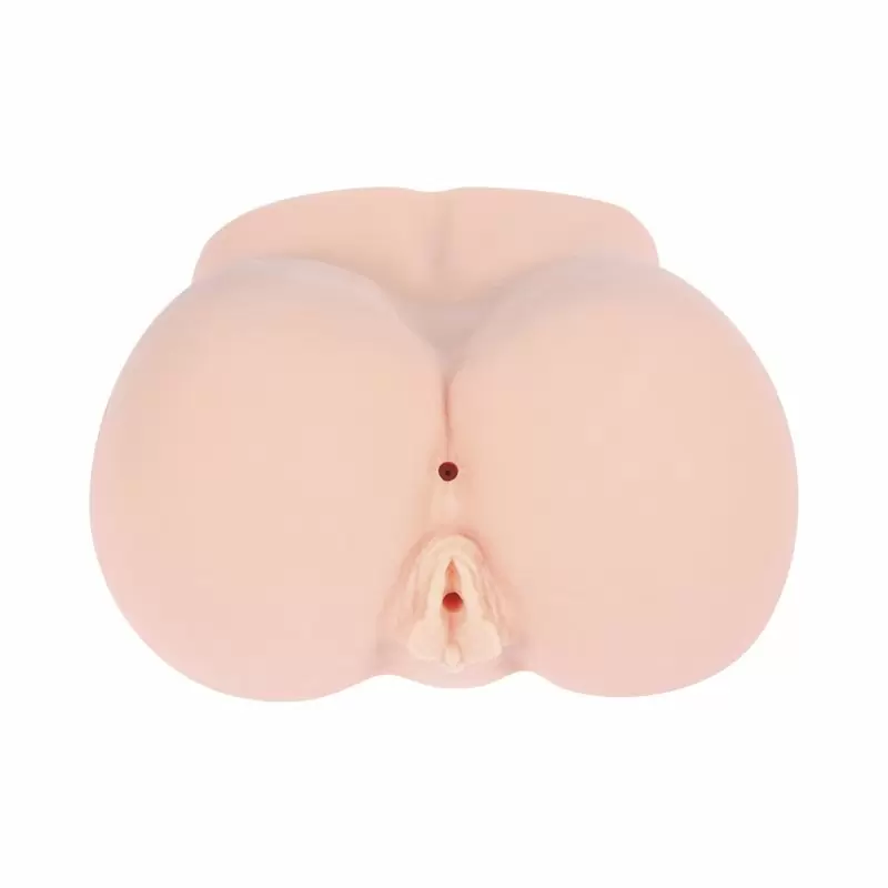 Полуторс вагина-анус Juliana+ с вибрацией, ротацией и голосом – телесный