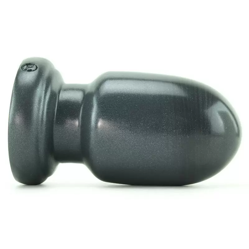 Толстый анальный стимулятор Bombshell Shellshock Small с присоской – серый