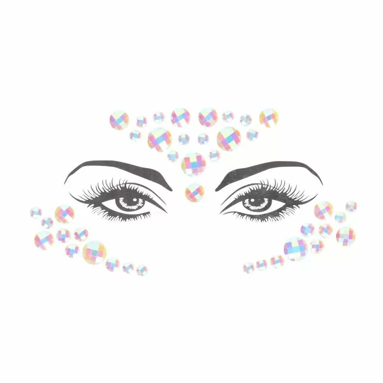 Декоративное украшение (камни) Body Jewelry Stickers — Face, Glow in the Dark