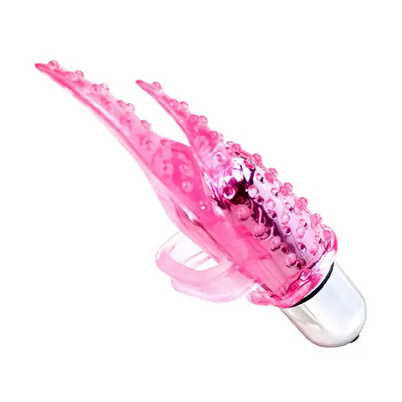 Стимулятор для клитора Lover’s Teaser на палец с вибрацией – розовый