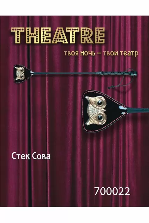 Пластиковый стек 24 см с украшением «Сова» TOYFA Theatre – черный