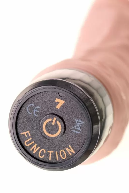 Мультискоростной реалистичный вибратор TOYFA A-Toys 17,2 см – телесный