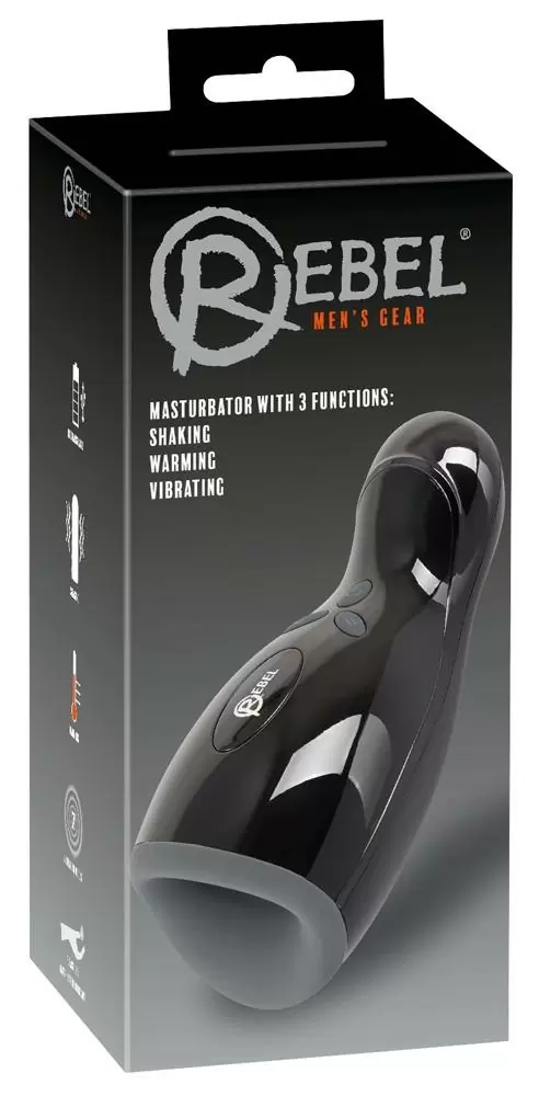 Эргономичный мастурбатор с 3-мя функциями Rebel Masturbator by Rebel