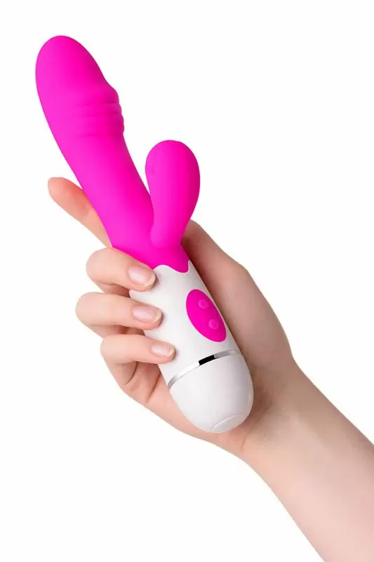 Нереалистичный вибратор TOYFA A-Toys Nixy для двойной стимуляции – розовый