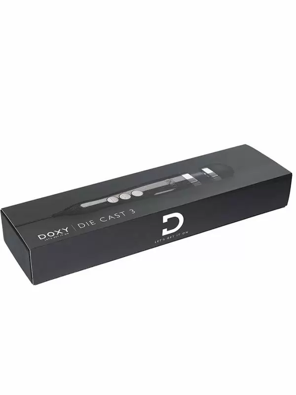 Мощный вибратор Doxy Die Cast 3, 28 см, силикон, черный