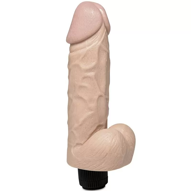 Гигантский вибромассажер реалистик XXLarge Fat Cock с мошонкой – телесный