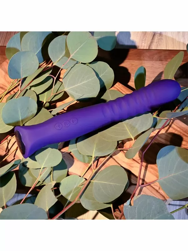 Рельефный вибратор Evolved Trixxxie, 22,2 см, 7 режимов, силикон, фиолетовый