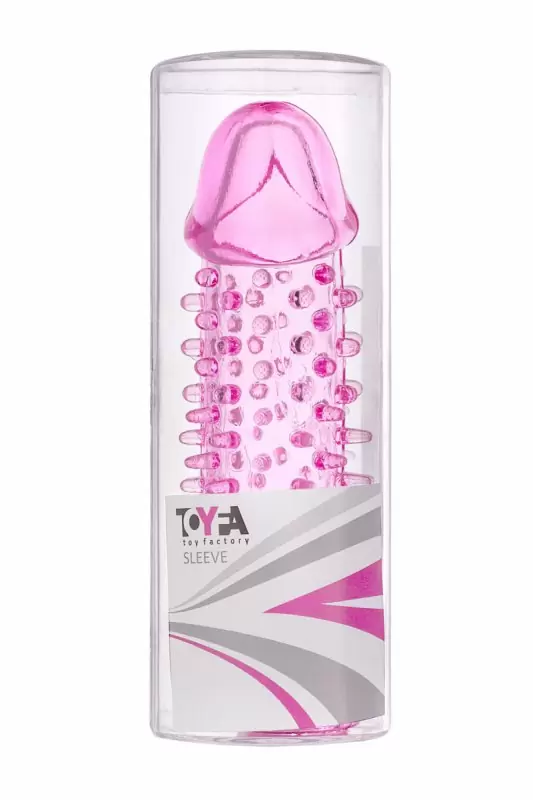 Увеличивающая насадка с шипами TOYFA - розовый