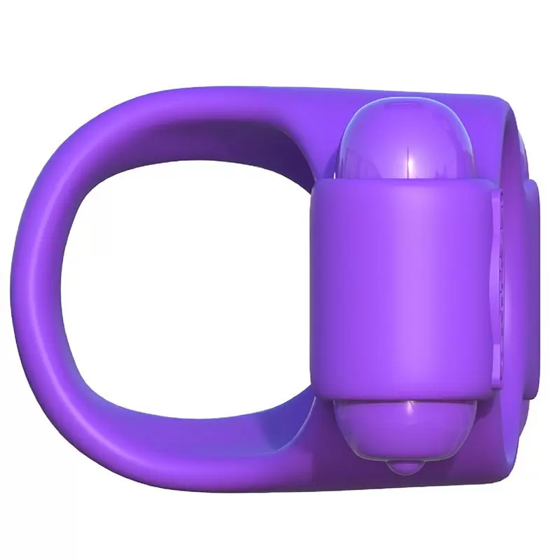 Эрекционное кольцо Squeeze Play Couples Ring с 2-мя виброэлементами – фиолетовый