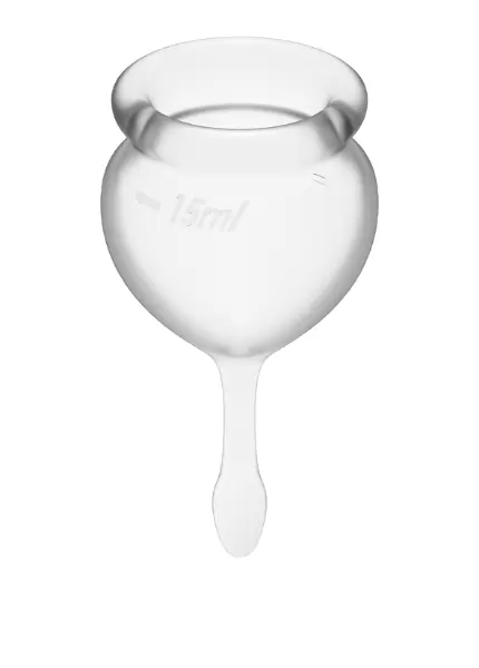 Набор менструальных чаш Satisfyer Feel good Menstrual Cup, 15 и 20 мл, силикон, прозрачный