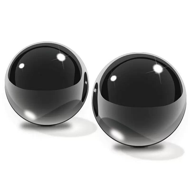 Вагинальные шарики Small Black Glass Ben-Wa Balls
