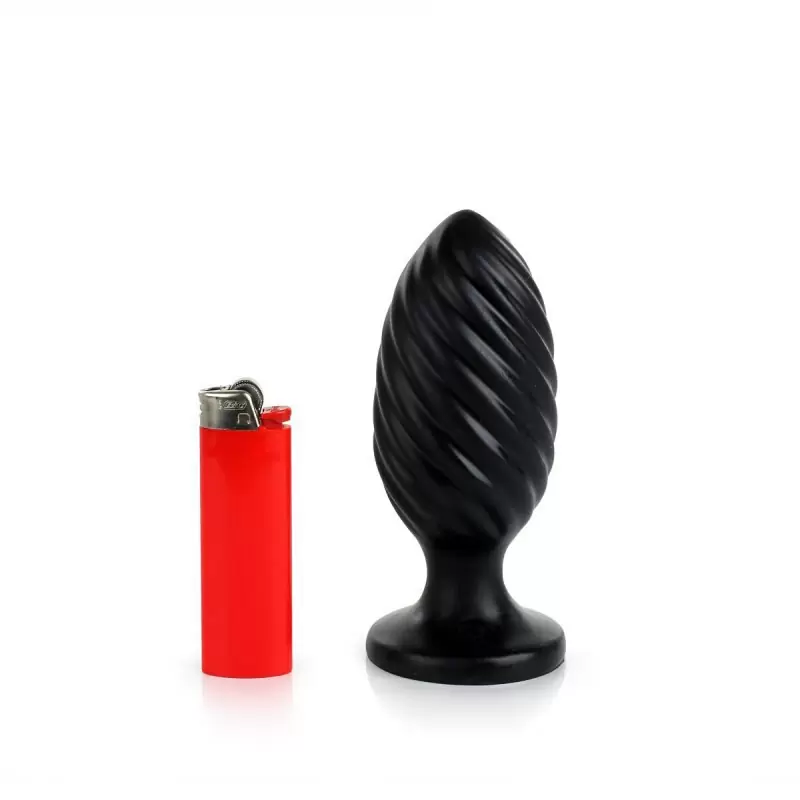 Анальная пробка Platinum Premium Silicone The Swirl – черный