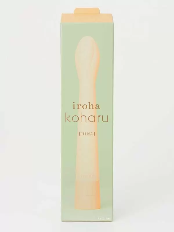 Изящный вибратор Iroha koharu Hinatsubomi, 16 см, силикон, в форме бутона, персиковый | Он и Она 18+
