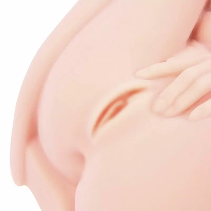 Привлекательная мини секс кукла Hera 3+ с вибрацией, ротацией и звуком – телесный