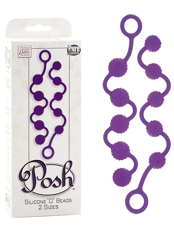 Набор анальных шариков Posh Silicone “O” Beads фиолетовый