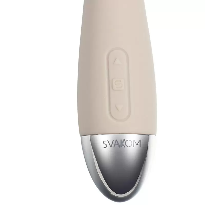 Сенс-вибратор G-точки Lisa включающийся от прикосновений – бежевый