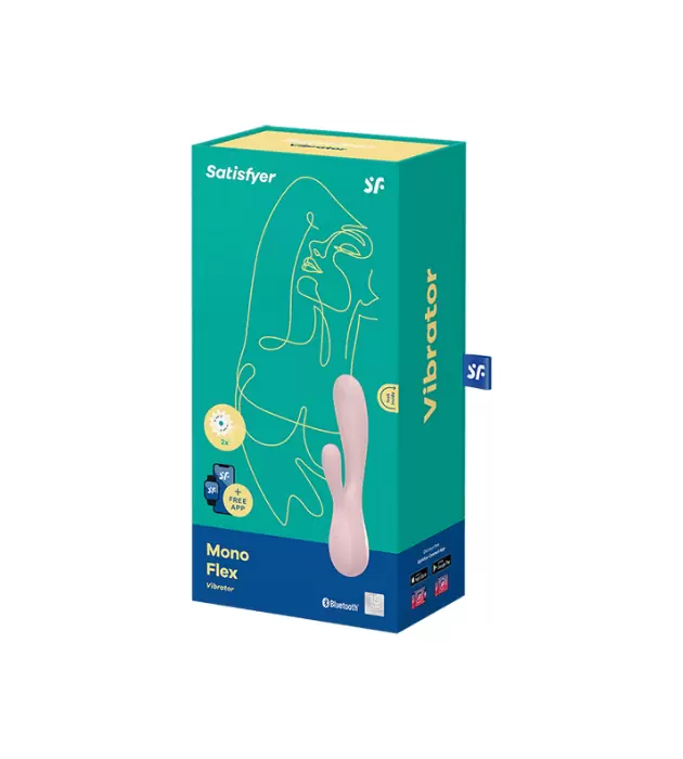 Вибратор Satisfyer Mono Flex с возможностью управления через приложение - розовый
