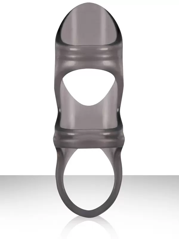 Эрекционная насадка с кольцом для мошонки Renegade - Black