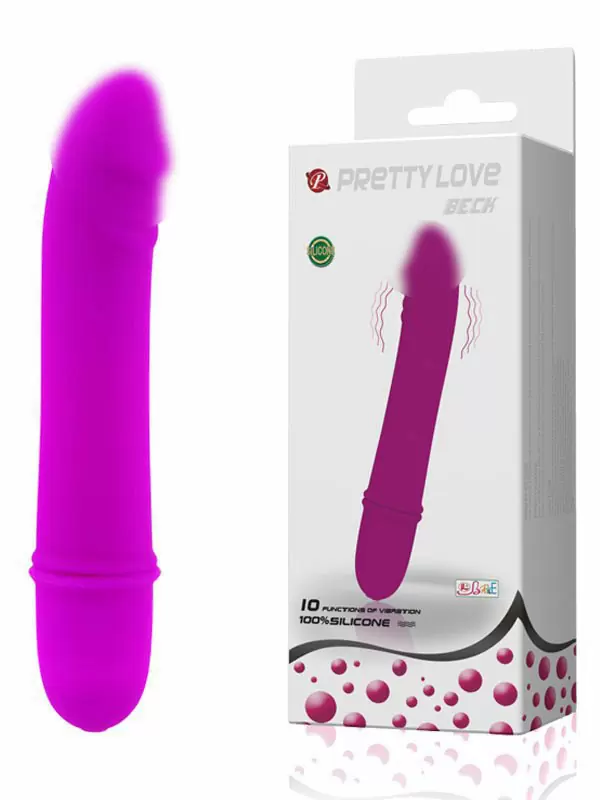 Миниатюрный тонкий вибратор Beck – розовый 