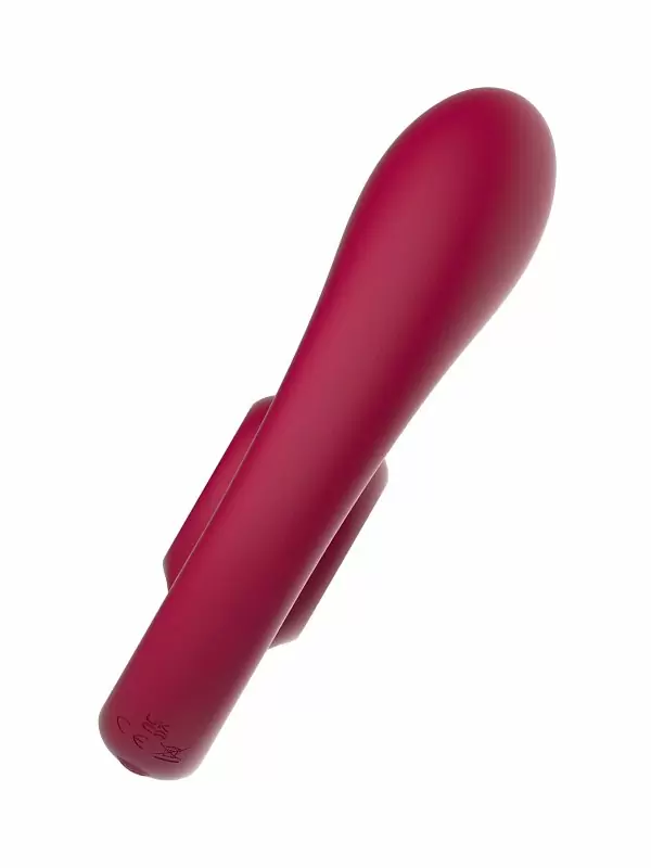 Гибкий вибратор для пар SVibe Snail GIZI Duo, синхронная стимуляция, пульт ДУ, бордовый