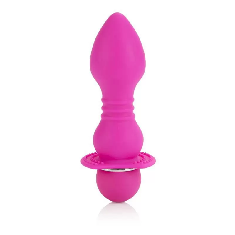 Оригинальная анальная пробка с вибрацией Booty Call Booty Player – розовый