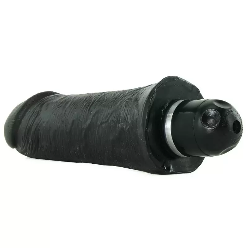 Вибромассажер King Cock 6'' с реалистичной насадкой – черный