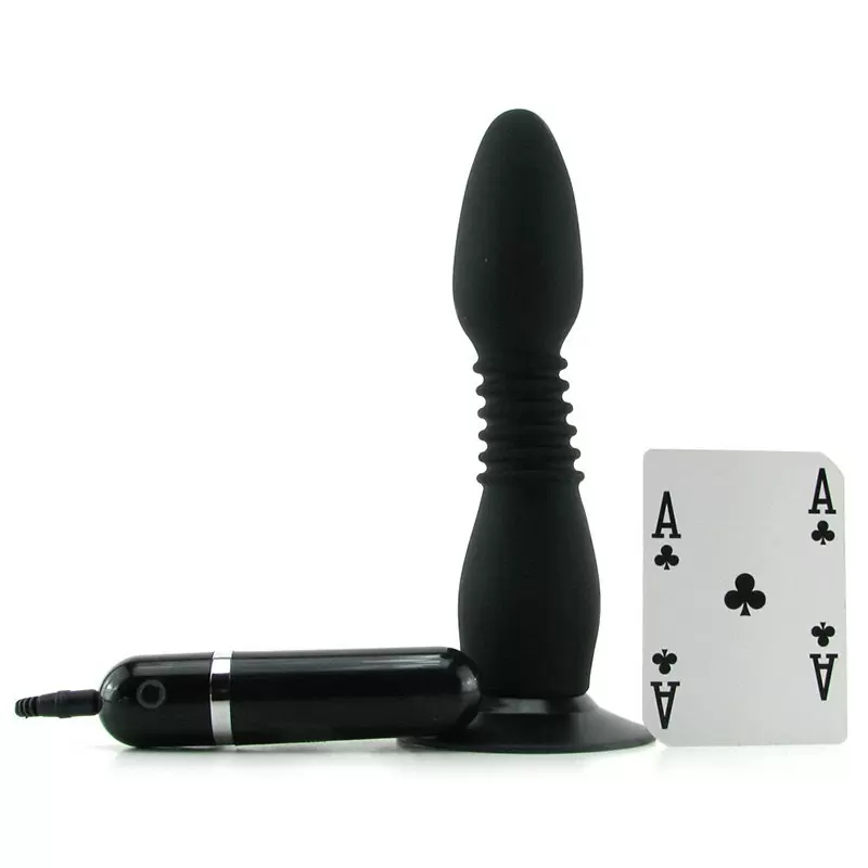 Гибкая анальная пробка с вибрацией COLT Easy Flex Glider – черная