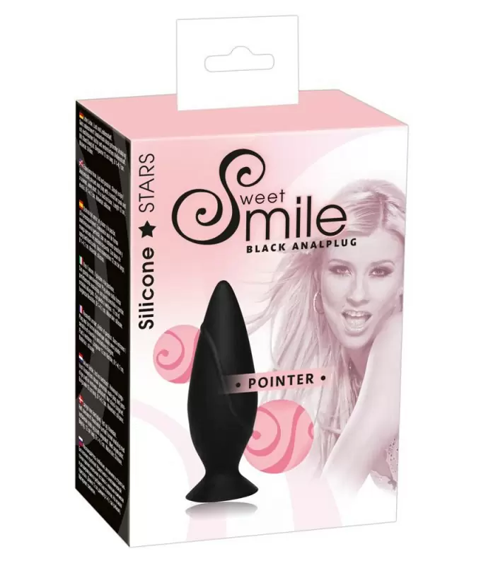 Анальная втулка на присоске Pointer Small маленькая - черный
