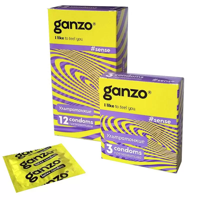 Презервативы Ganzo Sense особо тонкие – 12 шт