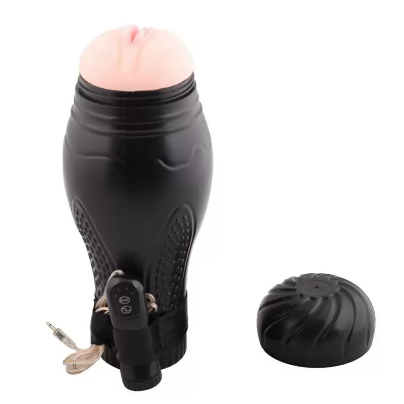 Мастурбатор вагина в колбе Pink Lady с вибрацией – телесный