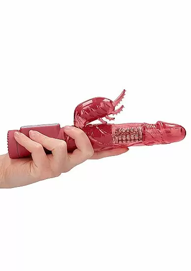 Вибратор кролик Rotating Beetle - красный