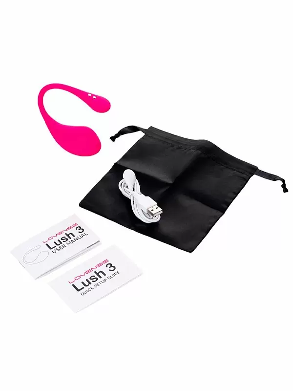 Интерактивное виброяйцо Lovense Lush 3, программируемое управление со смартфона, 7,6 см, силикон