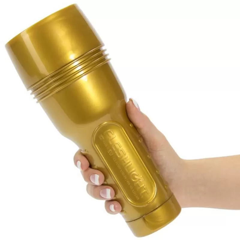 Мастурбатор для тренировки выносливости Fleshlight Gold Stamina вагина - розовый с золотистым