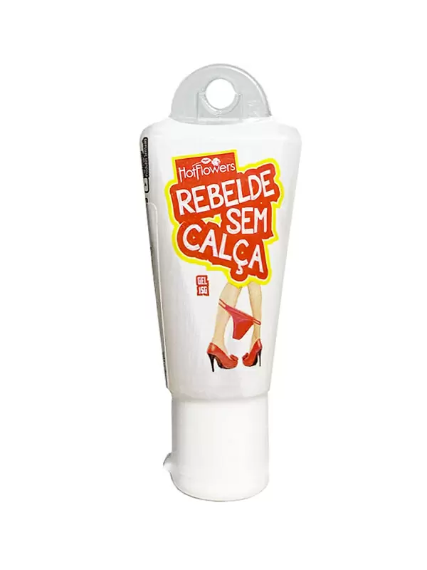Анальный лубрикант Hot Flowers Rebelde Sem Calça с разогревающим эффектом, 15 мл