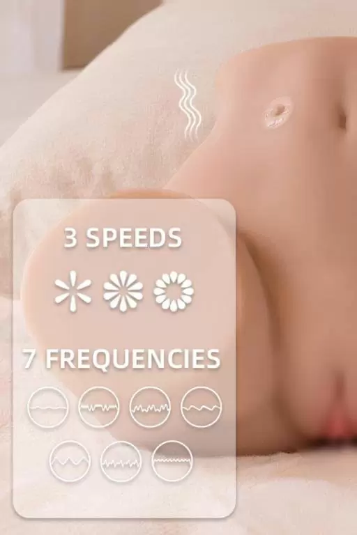 Мастурбатор Elina (бедра женские) из TPR с функцией вибрации