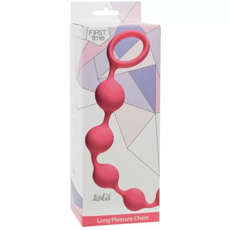 Анальная цепочка Long Pleasure Chain Pink 4103-01Lola