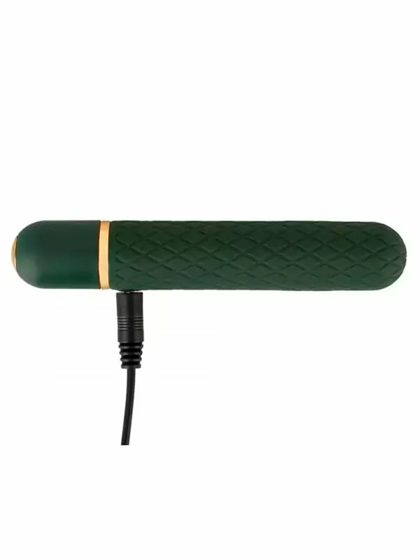 Роскошная вибропуля Emerald Love Luxurious, 12,6 см, 10 режимов, зеленый