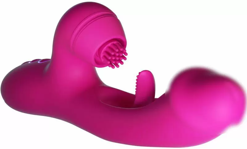 Инновационный вибратор-кролик Amovibe G pro Ultra, 26,5 см, 7 режимов, силикон, розовый 