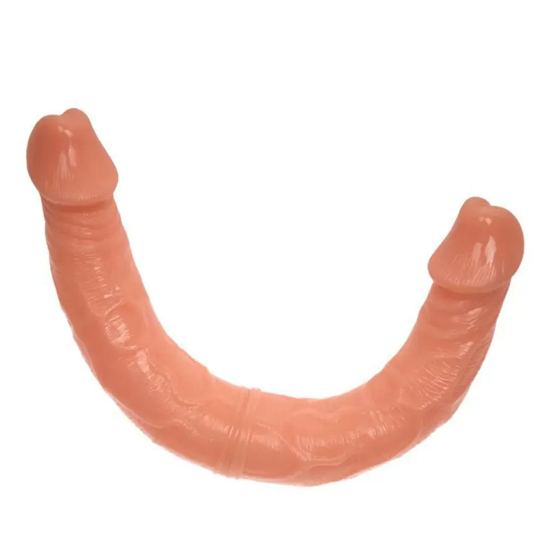 Фаллоимитатор двухголовый с изменяемой формой Double Dong – телесный